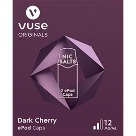 Vuse - ePod Caps - Nic Salts - Dark Cherry 12mg