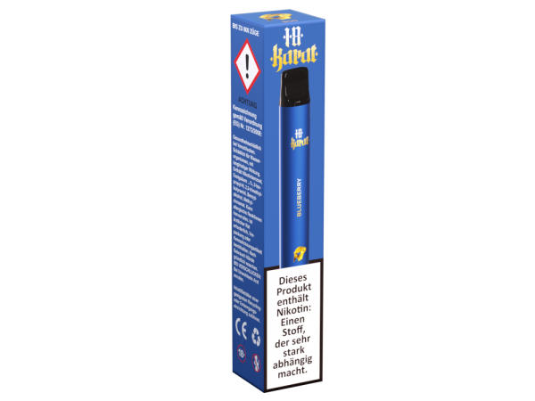 18 Karat - Blueberry- Einweg E-Zigarette 16mg Nikotin