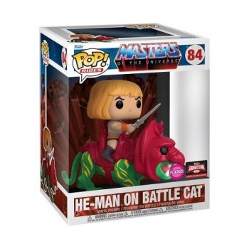 Funko POP! Ride DLX MOTU - He-Man on Battle Cat Flocked Limited Edition Exclusive