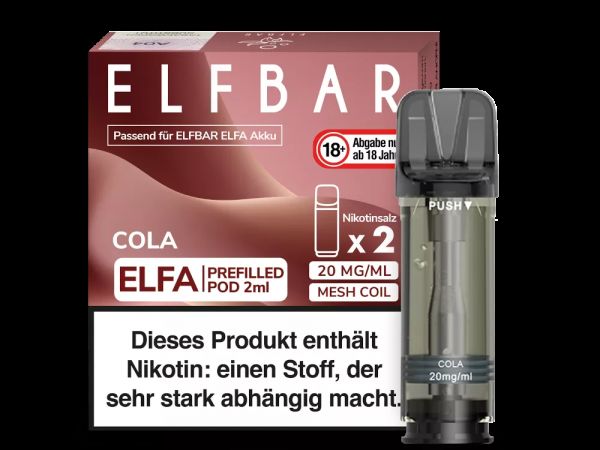Elfbar - Elfa Pods - Cola 20mg