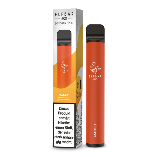 Elfbar 600 - Einweg E-Zigarette - Mango 20mg