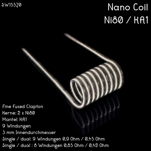 Franktastische - Nano Coil Ni80 Dualset