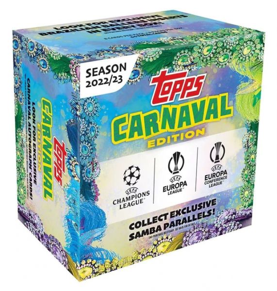 Topps - Carnaval Edition UEFA Club Competitions Fussball Hobby Box 2022-2023