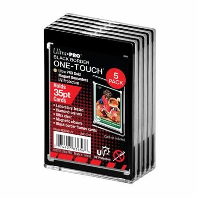 Ultra Pro - 35PT Black Border UV One Touch Magnetic Holder 5er Pack
