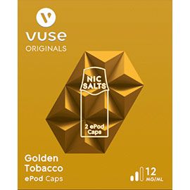 Vuse - ePod Caps - Nic Salts - Golden Tobacco 12mg