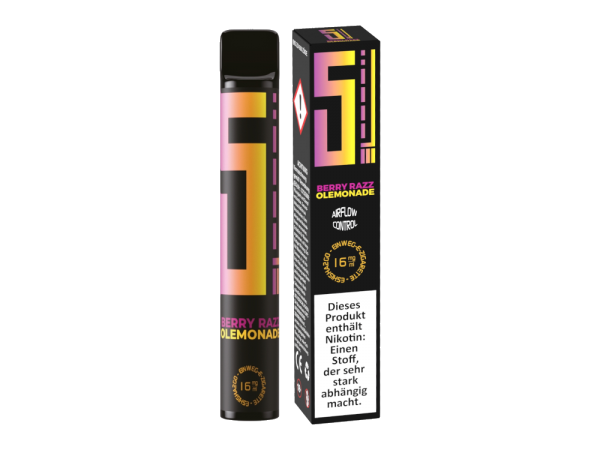 5EL - Berry Razz OLemonade - Einweg E-Zigarette 16mg Nikotin