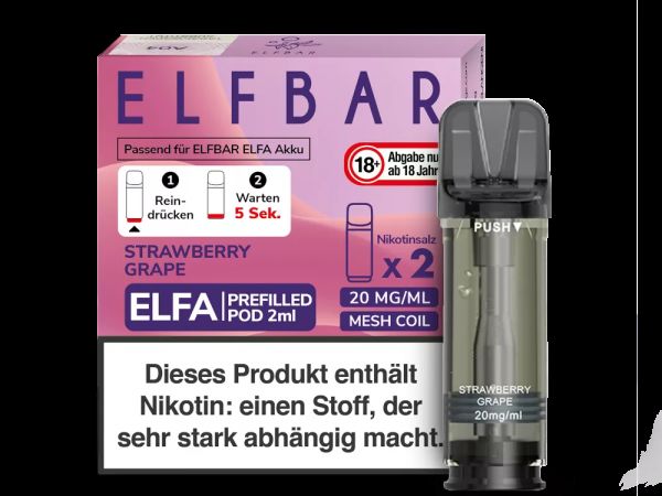 Elfbar - Elfa Pods - Strawberry Grape 20mg