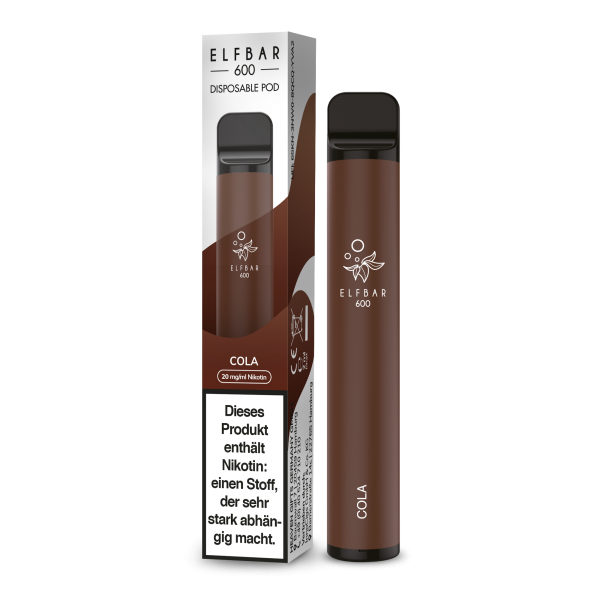 Elfbar 600 - Einweg E-Zigarette - Cola 20mg