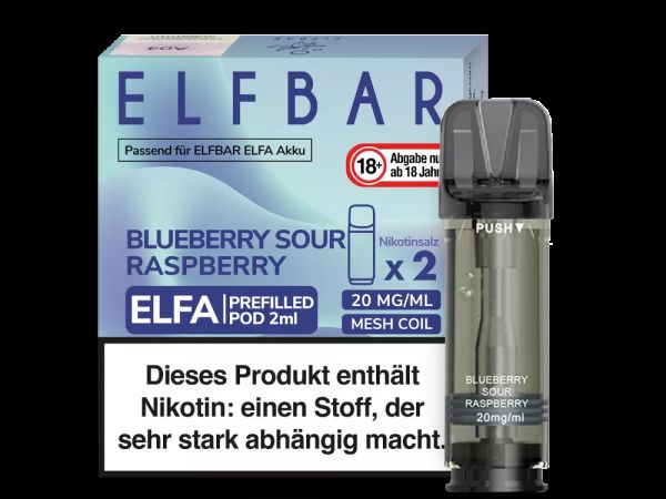 Elfbar - Elfa Pods - Blueberry Sour Raspberry 20mg