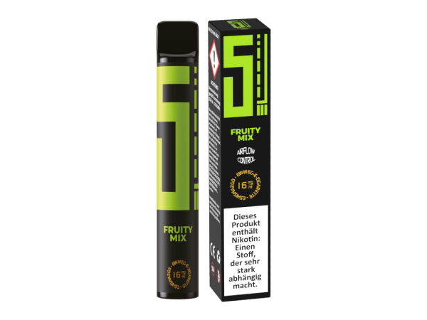 5EL - Fruity Mix - Einweg E-Zigarette 16mg Nikotin