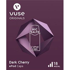 Vuse - ePod Caps - Nic Salts - Dark Cherry 18mg