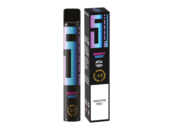 5EL - Berry Mint - Einweg E-Zigarette ohne Nikotin