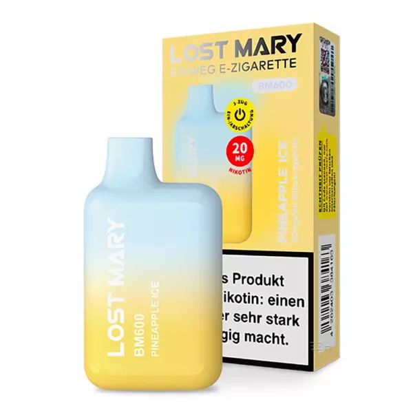 Lost Mary BM600 - Pineapple Ice 20mg - Einweg E-Zigarette