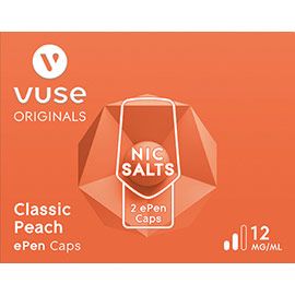 Vuse - ePen Caps - Nic Salts - Classic Peach 12mg