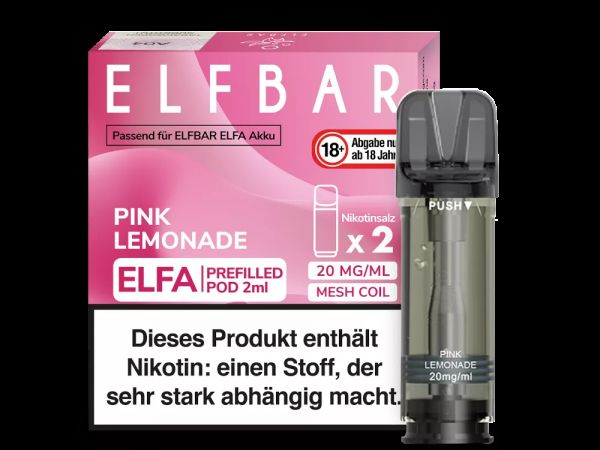 Elfbar - Elfa Pods - Pink Lemonade 20mg