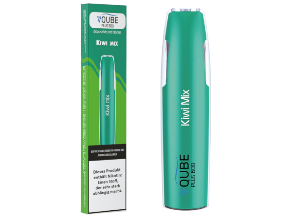 VQUBE plus 600 - Kiwi mix - Einweg E-Zigarette 16mg Nikotin