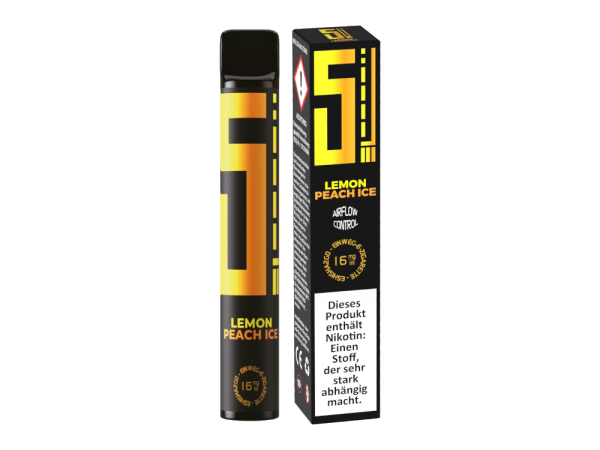 5EL - Lemon Peach Ice - Einweg E-Zigarette 16mg Nikotin