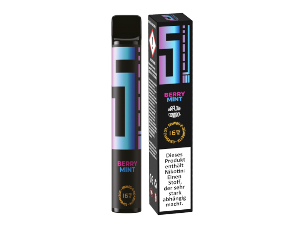 5EL - Berry Mint - Einweg E-Zigarette 16mg Nikotin