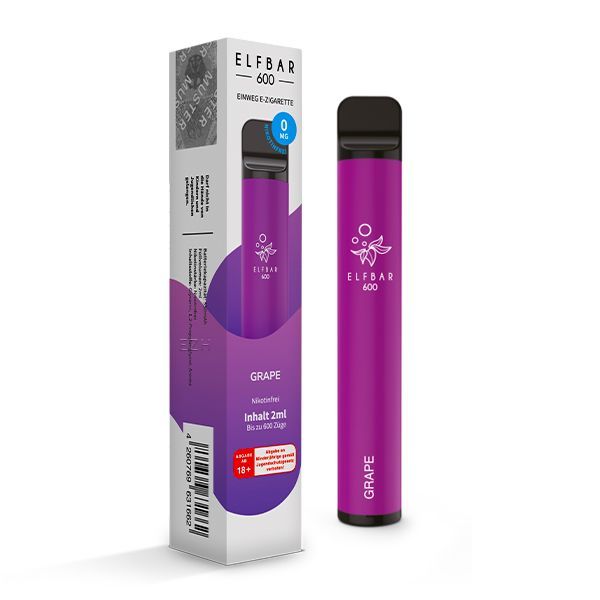 Elfbar 600 - Grape 0mg - Einweg E-Zigarette