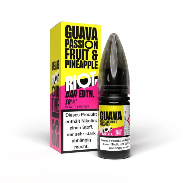Riot Squad - Guava Passionfruit Pineapple - Nikotinsalz Liquid 10ml