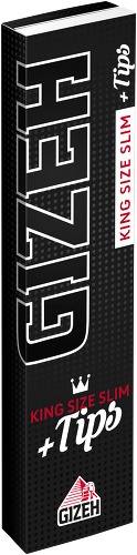 Gizeh - Black King Size Slim + Tips (34 Blättchen + 34 Filter Tips) Magnetverschluss