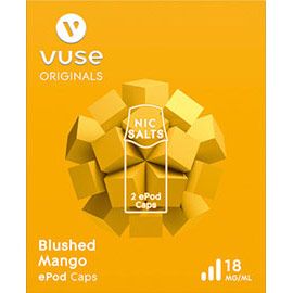 Vuse - ePod Caps - Nic Salts - Blushed Mango 18mg