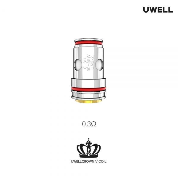 Uwell - Crown 5 Verdampferköpfe Coils 0,30 Ohm 4er Pack