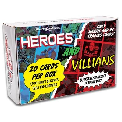 Sportscards - Heroes and Villains Trading Cards Box - EN