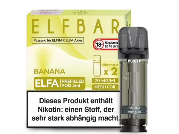Elfbar - Elfa Pods - Banana 20mg