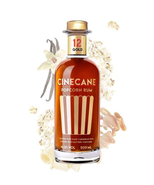 Cinecane Gold - Popcorn Rum Gold 500ml 41,2%