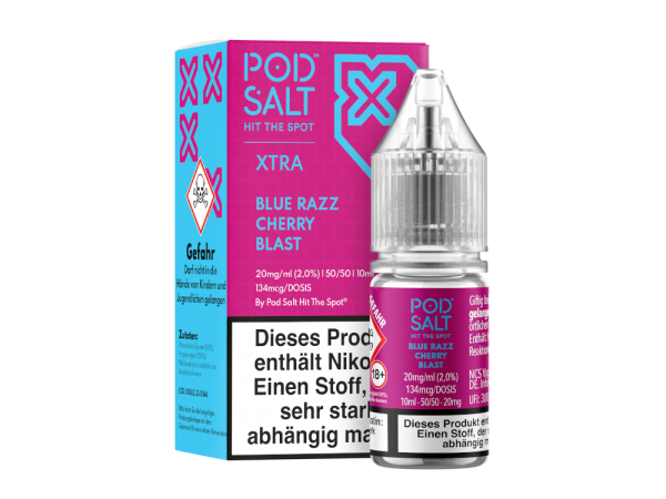 Pod Salt X - Blue Razz Cherry Blast 10ml Nikotinsalz Liquid