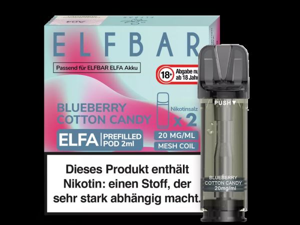 Elfbar - Elfa Pods - Blueberry Cotton Candy 20mg