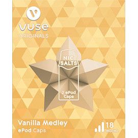 Vuse - ePod Caps - Nic Salts - Vanilla Medley 18mg