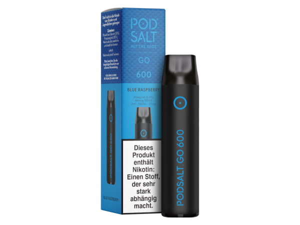 Pod Salt Go 600 - Einweg E-Zigarette - Blue Raspberry 20mg